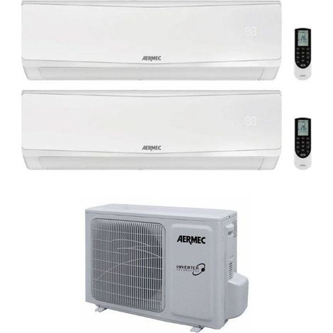 Aermec Climatizzatore Dual Split SPG 9+12 con MPG520 R-32 Inverter Wi-Fi Optional Classe A++