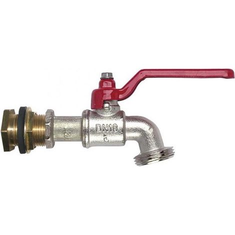Boutté – Robinet de cuve de récupération d'eau M20x27 – Filetage sortie 1/4 de tour – Kit traversée de cuve 300l – Entrée M 15x21