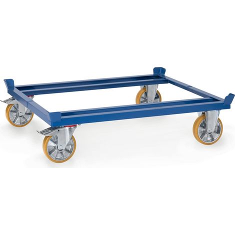 Fetra Paletten-Fahrgestell für Gitterboxen und Flachpaletten 1200 x 1000 mm (1/2)
