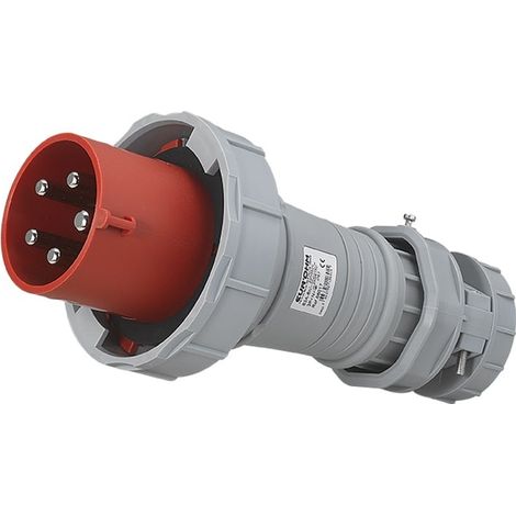 Fiche industrielle mobile droite IP67 - 3P+N+T - 63A - 400V AC - Eur'Ohm