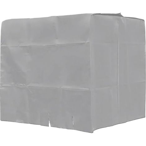 Bâche pour conteneur IBC 1000 L – Protection contre les algues et les UV – Tissu Oxford 210D résistant – 120 x 100 x 116 cm – Argent (1/5)