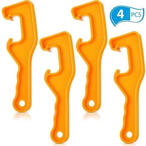 Set di 4 apri-secchi in plastica per secchi di vernice da 5 galloni, strumento per rimuovere il coperchio, per uso domestico e industriale. (1/5)
