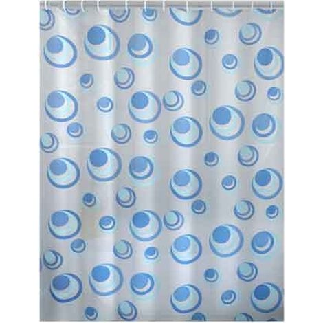 TENDA DOCCIA IN PEVA 'ORBITA' 120x200 cm Azzurro