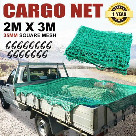 Filet de remorque, filet à bagages, pour l'arrimage du chargement, 2 x 3 m, filet pour conteneur, filet de sécurité (1/5)