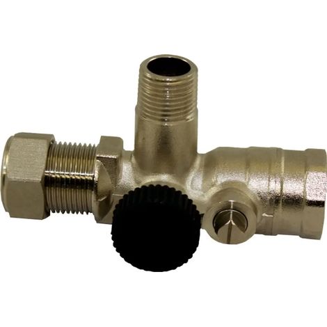 Wolf Grifo de mantenimiento de paso 3/4 para válvula de seguridad 1/2", con grifo KFE, 2070614
