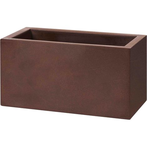 Vaso 80x40x40 cm in Resina Schio Cassa Maxi Bronzo