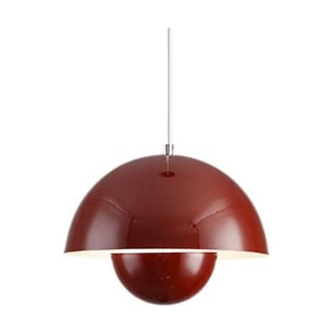 Pilzförmiger LED-Kronleuchter, modernes E27-Leuchtmittel, höhenverstellbar, inklusive Leuchtmittel, für Schlafzimmer, Wohnzimmer, Esszimmer, 6500 K weißes Licht, rot (1/5)