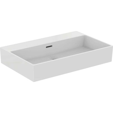 Lavabo EXTRA 700x450x150mm bianco senza foro rubinetto, con troppopieno IDEAL STANDARD (1/5)