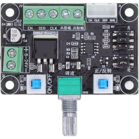 Module Contrôleur Moteur Pas À Pas - DC 8-24 V - Fréquence Réglable 80 Hz à 160 kHz - Sens CW CCW - Pour Moteurs 42 et 57 - 1 Pièce (1/5)