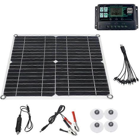 200-W-Solarpanel-Set für Reisen und Handys, 12-V-Batterieladegerät für Boote, 40 A (1/5)