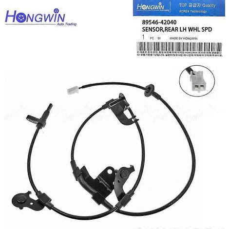 Capteur de vitesse de roue ABS avant/arrière gauche/droite 89542-42050 89543-42050 89545-42040 89546-42040 Compatible avec Toyota RAV4 2.4L 4WD (arrière gauche) 2006-2013 (1/5)