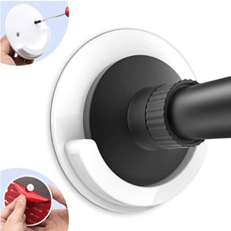 Duschvorhangstangenhalter, universelle Endhalterungen aus Acryl für Duschvorhangstangen mit 4 Zoll Durchmesser (Duschvorhangstange nicht im Lieferumfang enthalten) FLITI