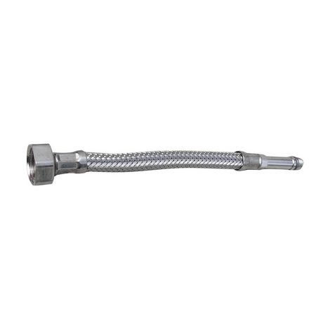 FLESSIBILE INOX PROLUNGATO PER RUBINETTERIE MONOFORO- F 3/8 cm. 30 Diam. 10- DH- pezzi 1