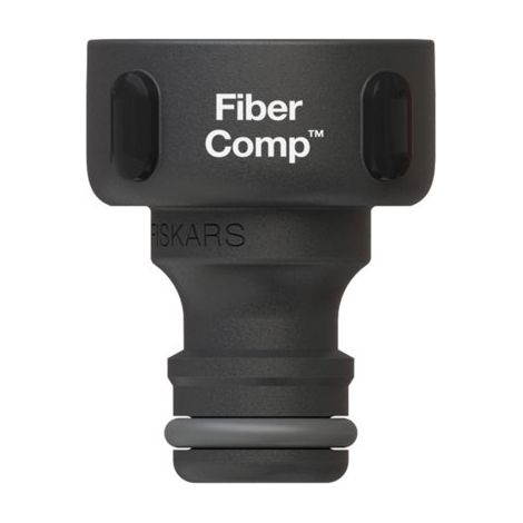 FISKARS FIBERCOMP Wasserhahn-Adapter. Wasserhahnanschluss für Wasserschlauch 26,5 mm