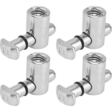 Kit de 4 connecteurs d'ancrage M2.5 en acier au carbone, norme européenne, angle de 90°