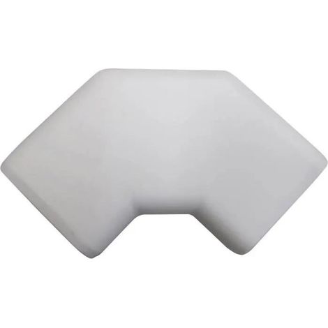 Kopos Canaleta de cable con ángulo plano blanco nieve durable