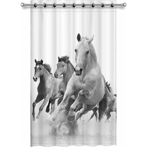 Horse Discovery Window Curtain Curtains Bedroom Living Room Kitchen Curtains 130x210cm a 32249