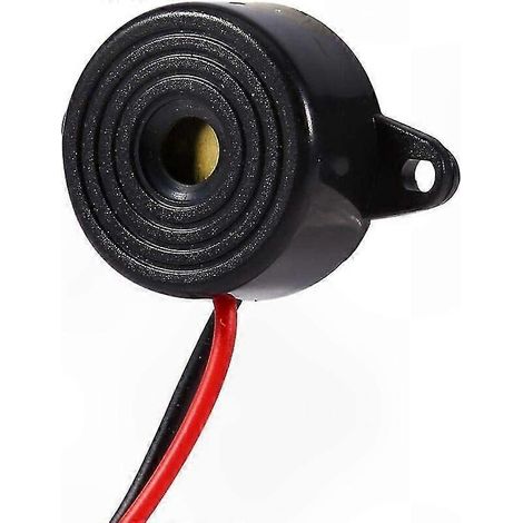 Avertisseur sonore continu avec câble de 120mm, buzzer pour circuits 3-24V, alarme électrique compacte, signal sonore fiable, dispositif de sonnerie pour divers projets. (1/5)
