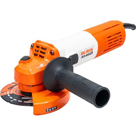 Meuleuse d'Angle RURIS RA1050 1050W - Disque 125 mm, 11000 tr/min, Systeme Power Off, Coupe et Meulage Multi-Materiaux (1/5)