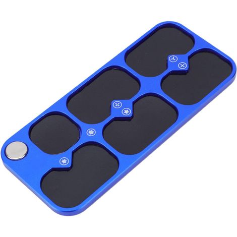 Coussin Organisateur à Vis Magnétique avec 6 Compartiments pour la Réparation électronique, Tapis de Rangement ABS Portable et Polyvalent (1/5)