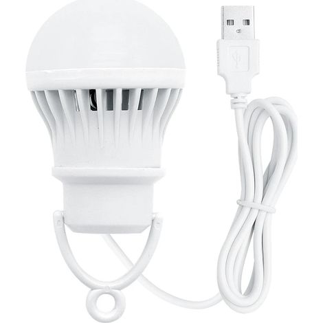 Filiyano-Lot de 3 lampes LED USB 3W, 300 lumens, 6500K, lanternes portables pour la nuit, idéales pour la randonnée, le camping, la pêche, les voyages (1/5)