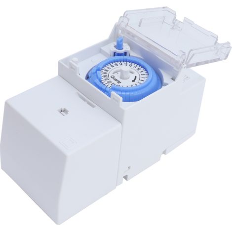 Minuteur Mécanique 24H pour Radiateur et Éclairage Extérieur, Faible Consommation, Interrupteur Automatique 220V (1/5)