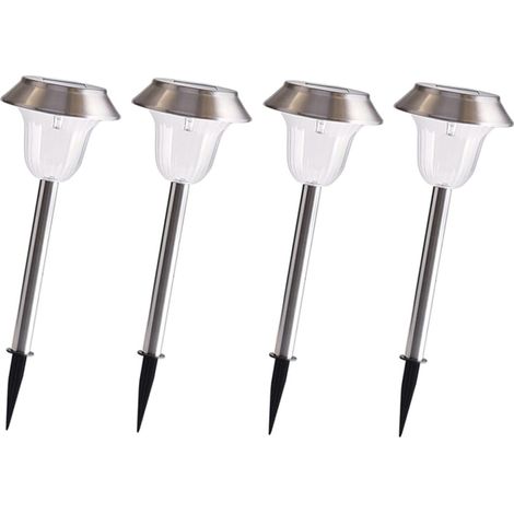 4Pcs Solar Landschaft Lichter Auffahrt Licht Garten Decor Boden Stecker Licht Straße Licht Rasen Lampe (1/4)