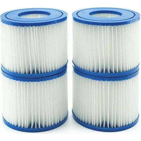 Filtre Vi - Pour Piscine Lay-Z-Spa - Hauteur 80 mm Diamètre Extérieur 106 mm - Compatible Pompe BW58323 - 4 Pièces (1/5)