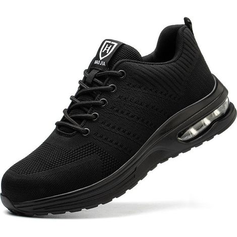 Chaussures de travail légères, baskets de sécurité antidérapantes pour homme et femme, à coque en acier respirante, chaussures de protection robustes (1/5)
