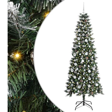 Sapin de Noël artificiel Vert 210 cm PVC, plastique et acier vidaXL (1/5)
