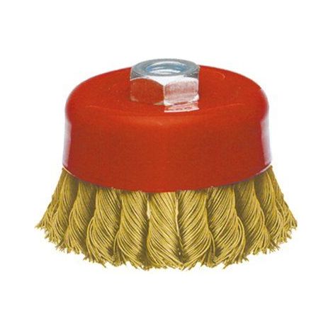 SPAZZOLA A TAZZA PER SMERIGLIATRICE filo 0,50 mm - Ø 100 mm