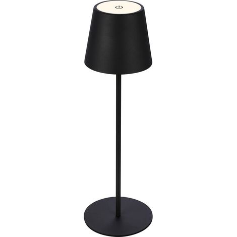 LAMPADA DA TAVOLO BT10008 BATT RICARIC NERO