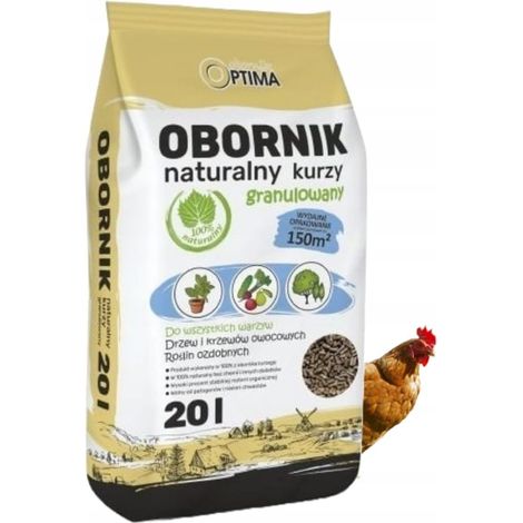 Fertilizante granulado de estiércol de gallina natural 20 L