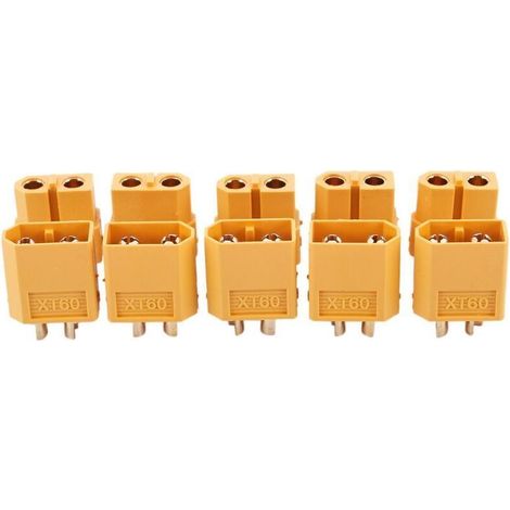 5 X Paires RC XT60 Mâle et PAIRE Connecteur de Batterie + ThermoréTractable (1/4)