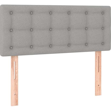 Cabecero de tela gris claro 90x5x78/88 cm vidaXL (1/5)