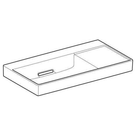 Geberit ONE Waschtisch Abgang horizontal, Ablagefläche rechts, (1/5)