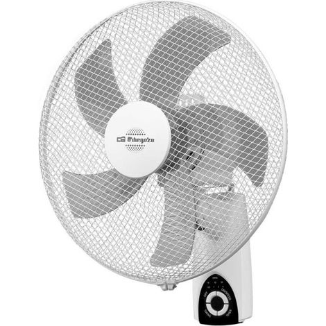 Ventilador de Pared 3 Velocidades Orbegozo  Ventilador Oscilante Silencioso 40cm con Mando a Distancia  Cabezal Inclinable (1/5)