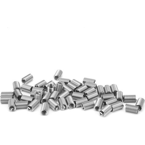 50 Stück Gewindeeinsätze (US-Einheiten) für Schraubenbuchsen, Gewindereparaturwerkzeug 1/4 Zoll-203D (1/5)