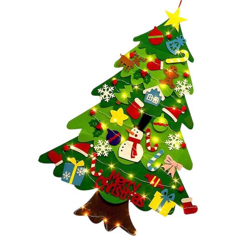 Set di decorazioni murali a forma di albero di Natale, leggero, da 5 m (1/2)
