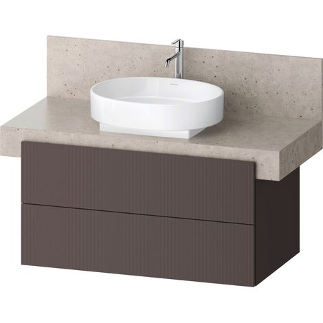 Duravit Balcoon, sous-lavabo sur console, suspendu, ardoise brun