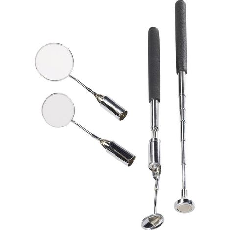 [NEUWERTIG] B-Ware Toolcraft Inspektionsspiegel Set 5teilig Mit Beleuchtung Inspektionsspiegel Set