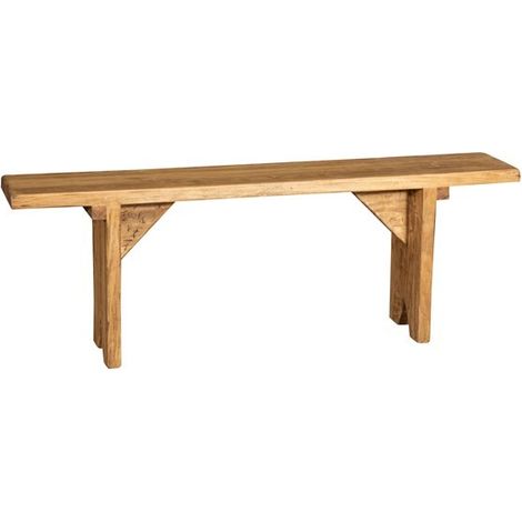 BANCO EN MADERA DE CAL MACIZA CON ACABADO NATURAL MADE IN ITALY
