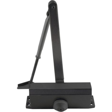 CIERRAPUERTAS REVERSIBLE NEGRO HANDLOCK DS503 CON RETENEDOR (1/2)