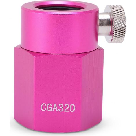 Adaptateur de Recharge de CO2 pour Machine à Soda, Conception à Connexion Rapide avec Verrouillage de sécurité, Compatible avec les Bouteilles de Gaz CGA320, Matériau en Alliage d'aluminium (1/5)