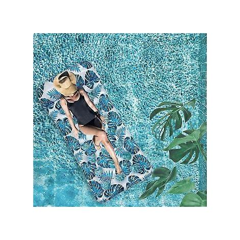 Blue Pool Mud, 4-in-1 schwimmende, neigbare Hängematte, Pool-Hängematte, aufblasbare Poolmatratze, tragbare, faltbare Pool-Liege