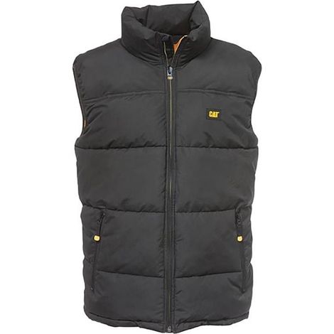 FP – Gilet sans manches Caterpillar Artic Zone – Noir – Taille L – Isolation thermique pour chantiers humides – Conserve la chaleur efficacement