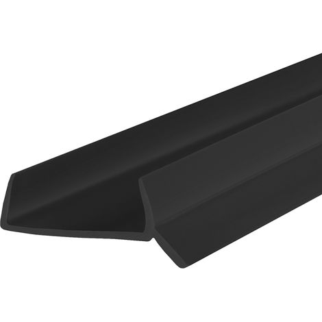 Steigner – Joint d’étanchéité pour plinthe de cuisine 15mm/16mm/17mm – Longueur 1,5m – PVC noir pour protection contre l’humidité