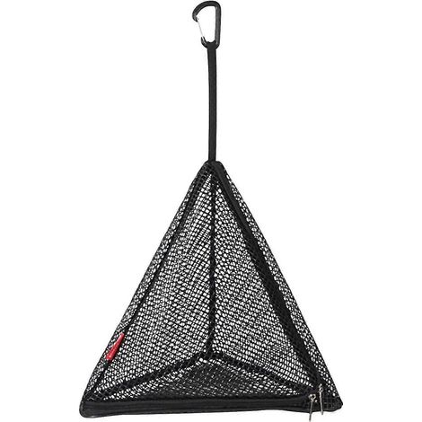 Filet de séchage triangulaire d'extérieur pliable, filet de rangement, filet de camping suspendu (1 pièce, noir) (1/4)
