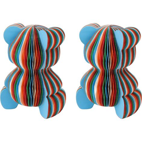 Lot de 2 figurines d'ours en peluche, décorations festives haut de gamme à vendre. (1/5)