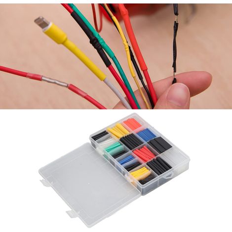 Coffret de 580 pièces de gaine thermorétractable colorée respectueuse de l'environnement (1/5)